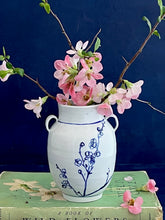 Load image into Gallery viewer, English porcelain tiny cherry blossom vase with handles