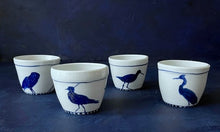 Load image into Gallery viewer, Small hand painted porcelain bird cups