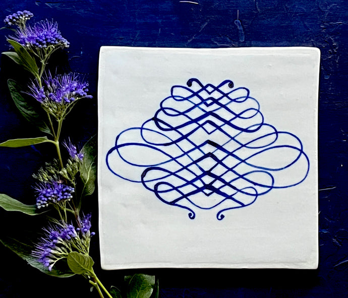 Porcelain calligraphy tile
