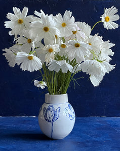 English porcelain tulip vase