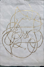 Load image into Gallery viewer, Calligraphy painting with gold leaf (Copy)