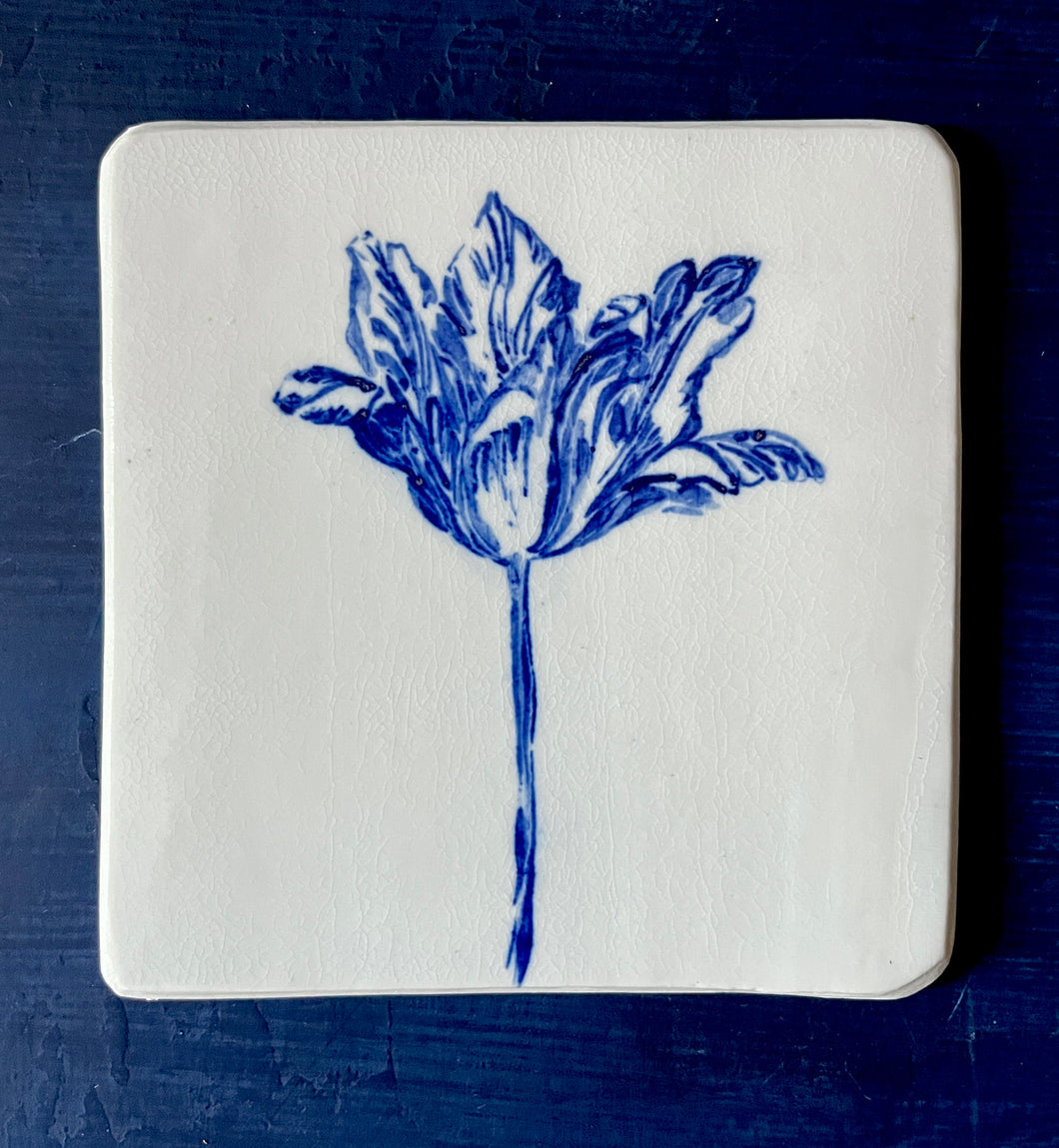 Porcelain tulip tile