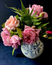 Load image into Gallery viewer, English porcelain cherry blossom cluster vase