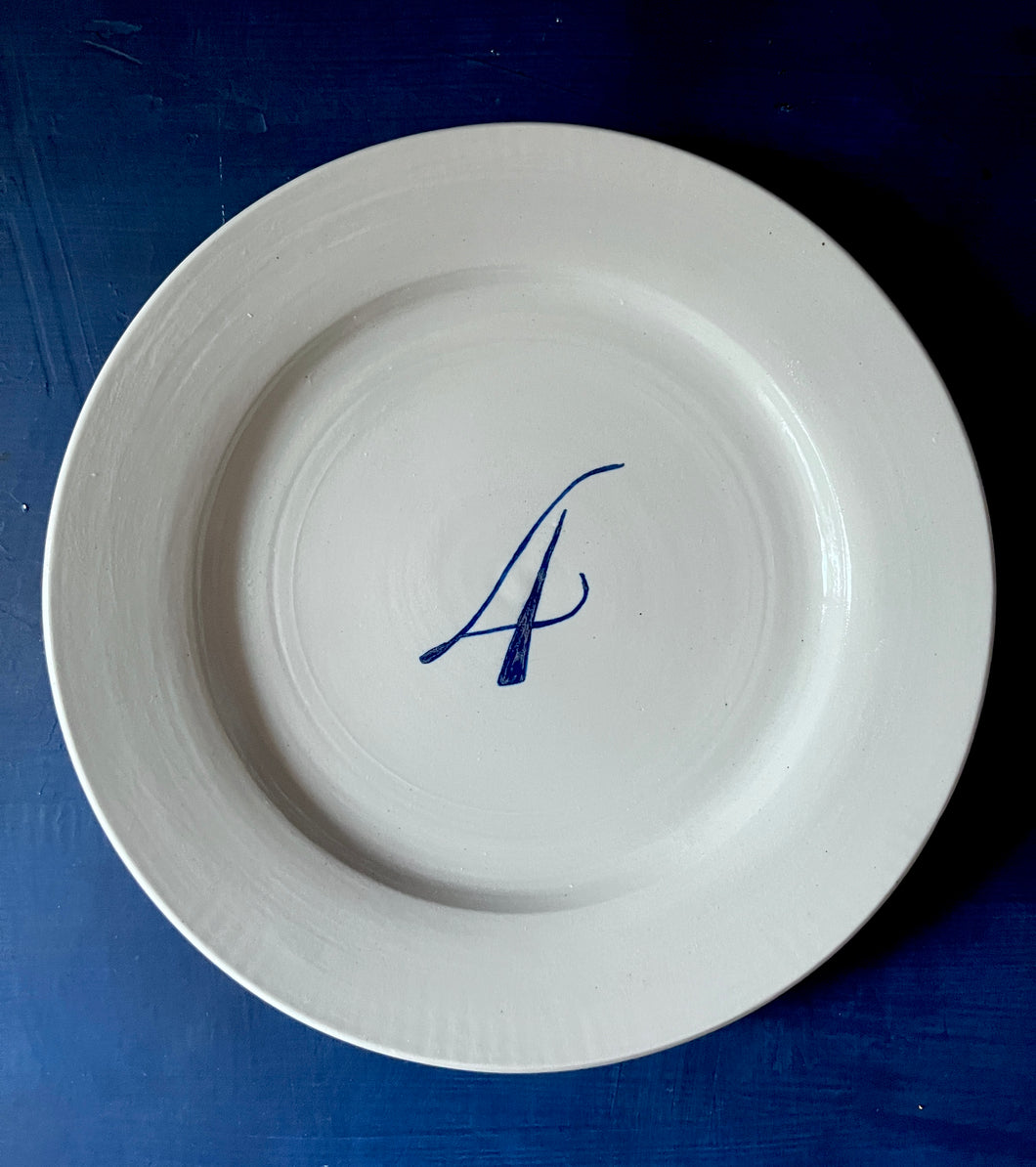 Number 4 dinner plate