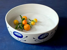 Load image into Gallery viewer, Low poppy bowl in Fine English porcelain
