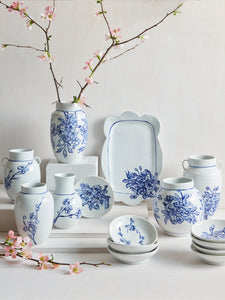 Banchan chrerry blossom cluster, fine English porcelain
