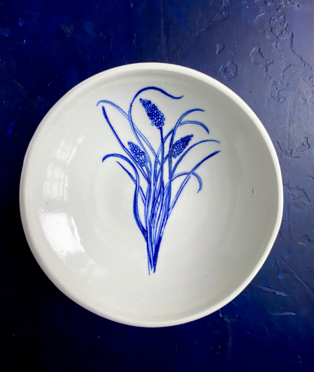 Banchan muscari dish, fine English porcelain