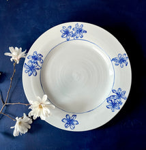 Load image into Gallery viewer, Large English porcelain narcissus platter