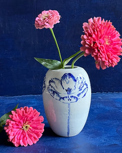 English porcelain tulip vase