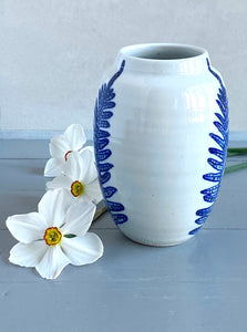 English porcelain fern vase
