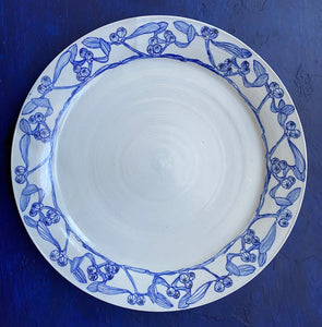 Porcelain blueberry platter