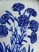 Load image into Gallery viewer, English porcelain scalloped rectangle carnation platter