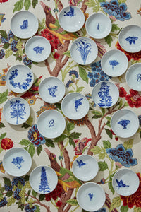 Banchan muscari dish, fine English porcelain