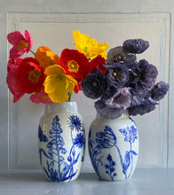 Load image into Gallery viewer, English porcelain large floral vase