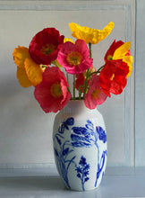 Load image into Gallery viewer, English porcelain large floral vase