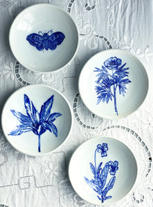 Banchan tulip dish, fine English porcelain