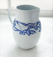 Load image into Gallery viewer, Fine English blueberry pitcher