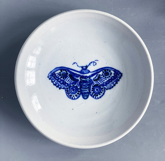 Banchan butterfly dish, fine English porcelain