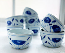 Load image into Gallery viewer, Fine English Porcelain small poppy soba choko cup