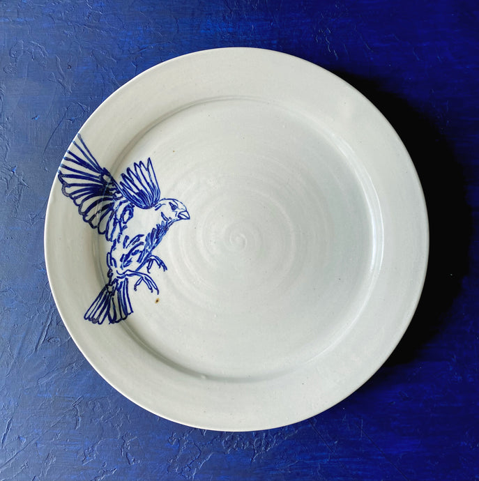 Bird dinner plate (left)