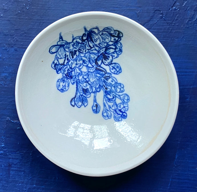 Banchan lilac dish, fine English porcelain