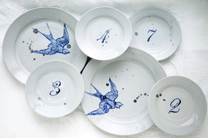 Bird dinner plate (left)